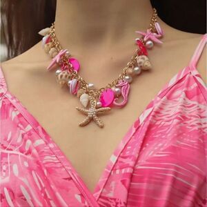 Starfish & Seashell Nautical Necklace